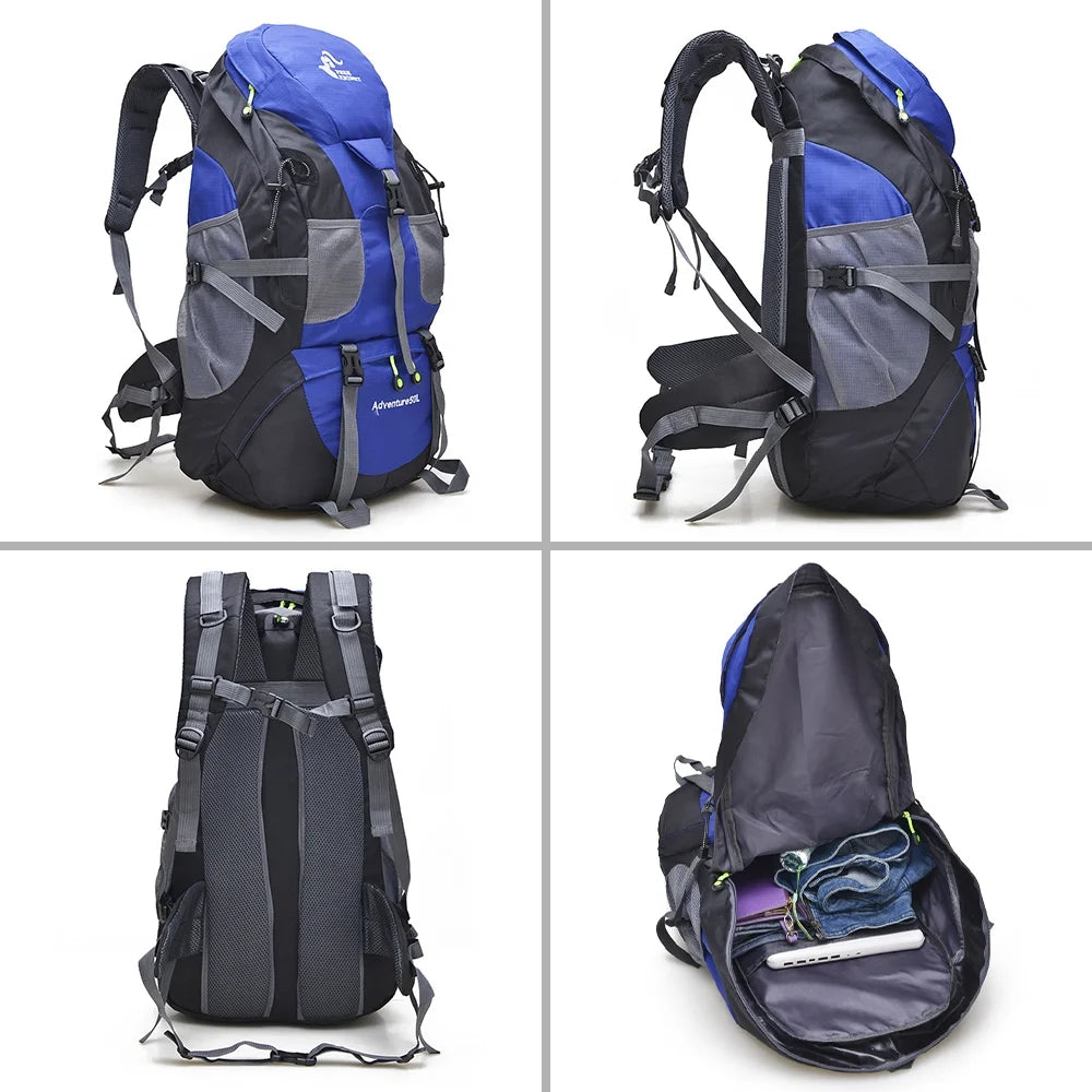 50L Water-resistant Hiking Backpack Daypack Z487