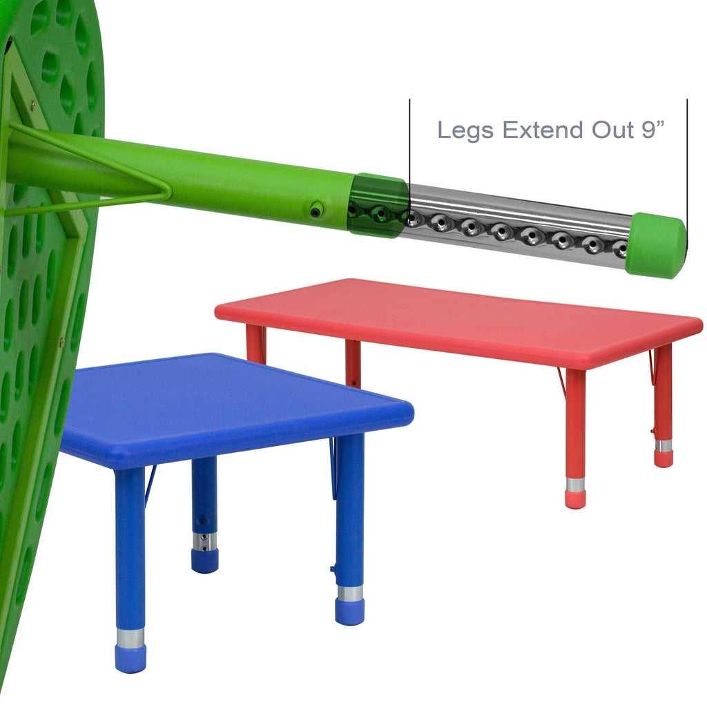 33 inch Round Plastic Height Adjustable Activity Table K89897