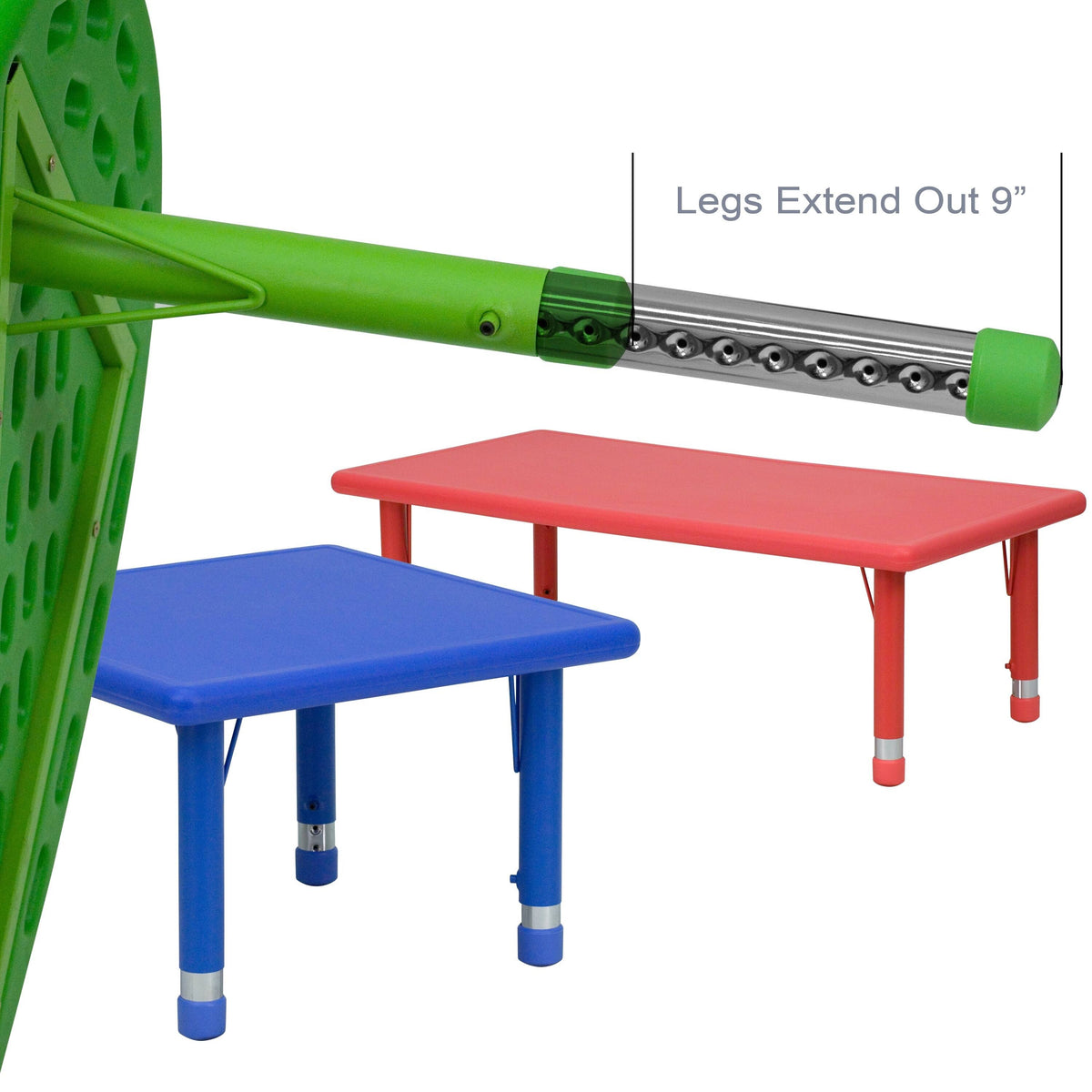 33 inch Round Plastic Height Adjustable Activity Table K89897