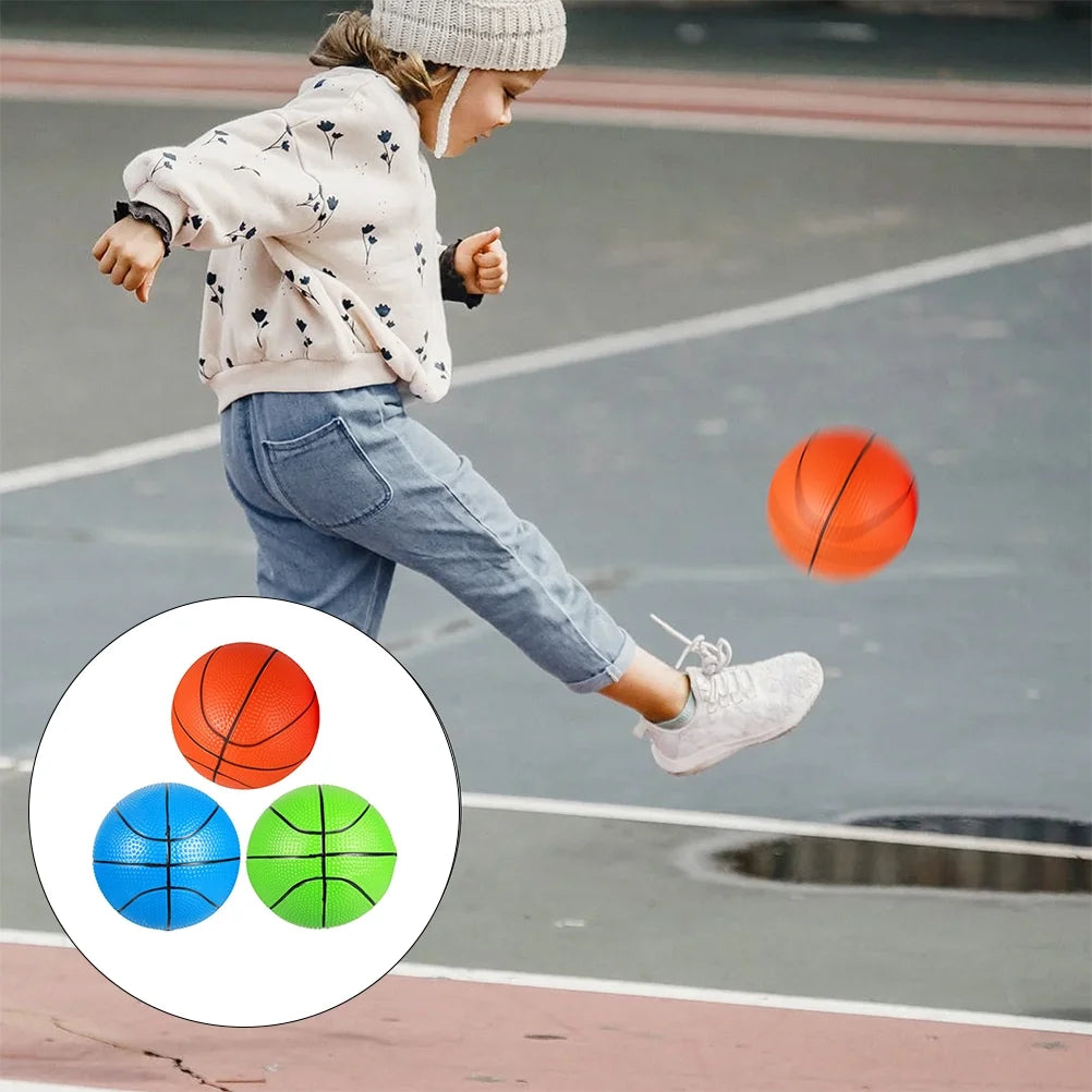 Rubber Bouncy Sports Toys Jumping Basketball Kindergarten Bouncing Rainbow Playground Kids Inflatable A7978