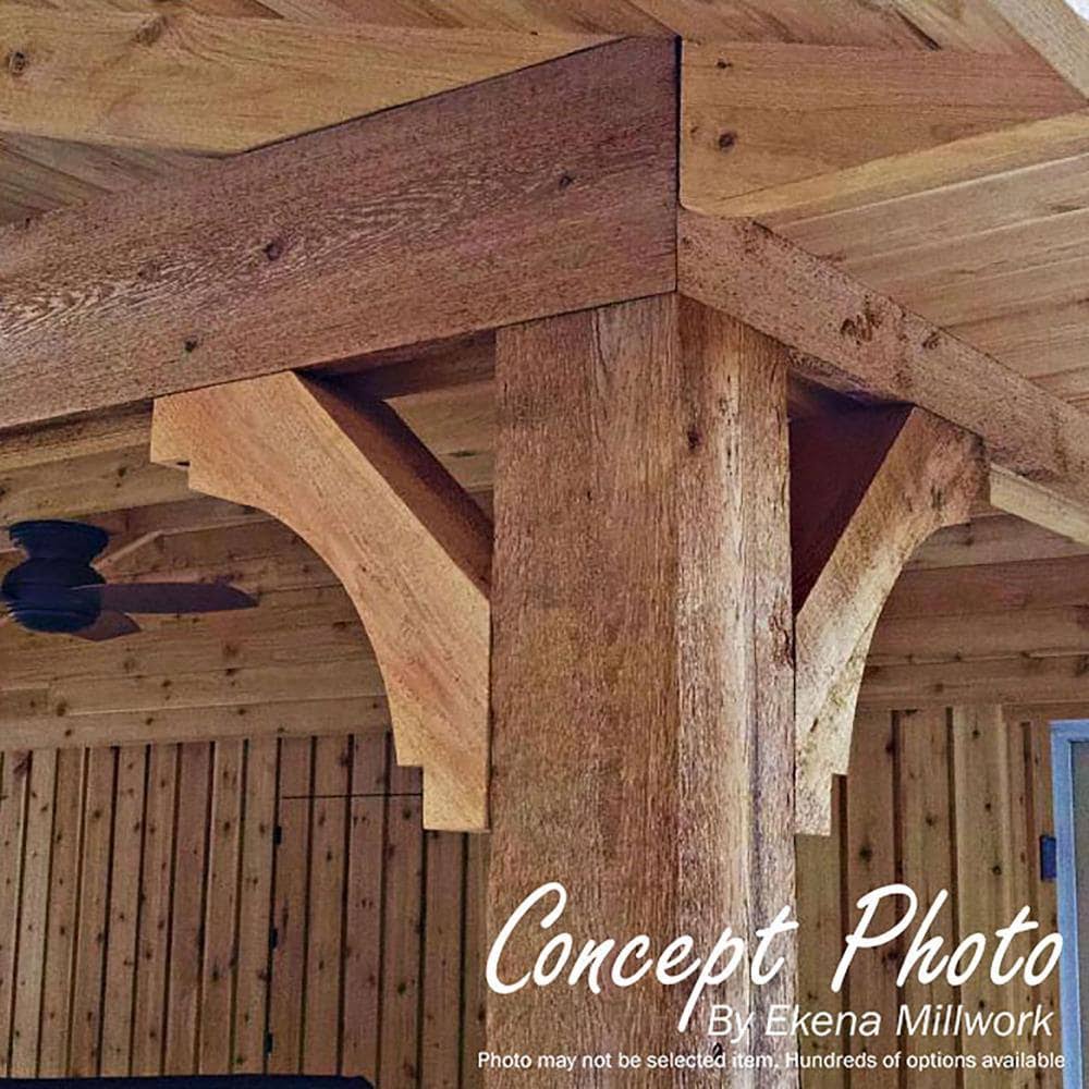 3 1/2x22W x 20x22D x 24x22H Westlake Smooth Brace, Western Red Cedar A690