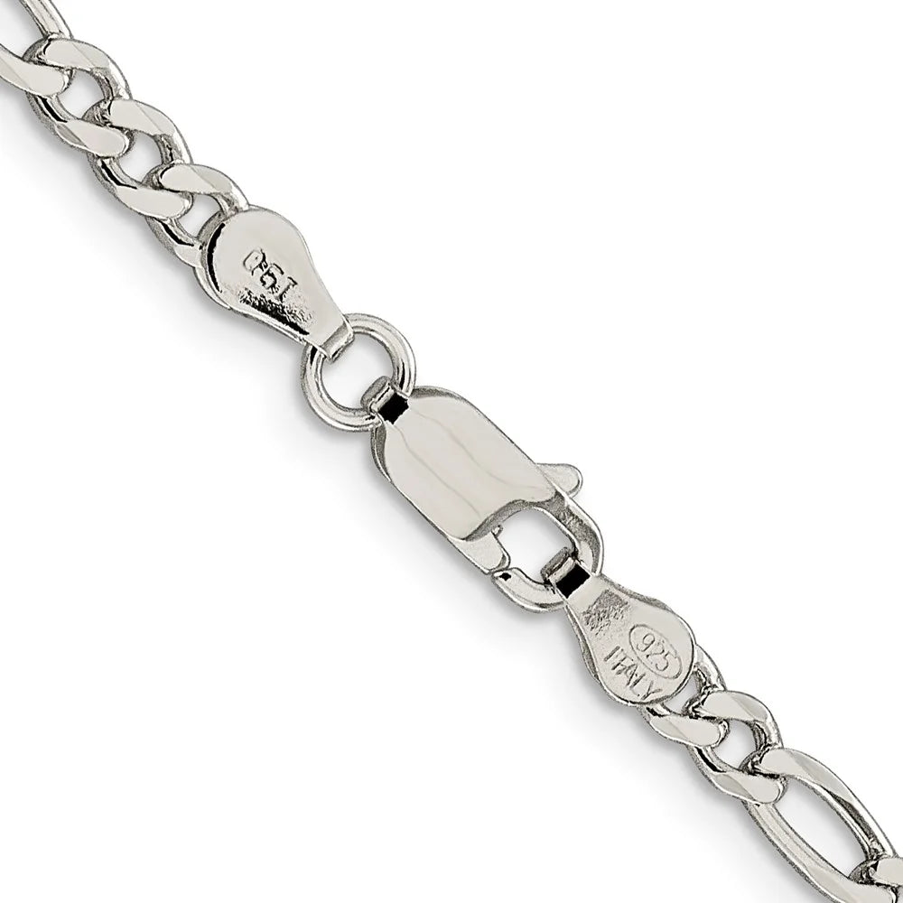 16 inch Sterling Silver Figaro Chain Necklace O307698