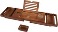 Bamboo Wood Bathtub Caddy Tray J64002