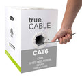 Cat6 Shielded Riser 1000ft Gray 23AWG Solid Bare Copper Bulk Ethernet Cable R85103