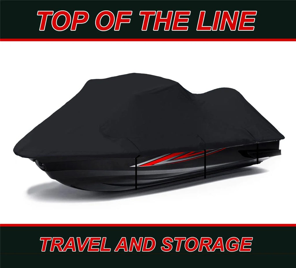 Black 600D Jet Ski Cover 2 Seater O76474