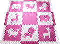 Dark Pink White Kids Play Mat Sets Z92543