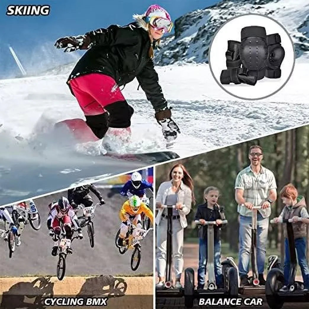 Blue Knee Pads for Skateboard Roller Skating Bicycle Scooter F4319