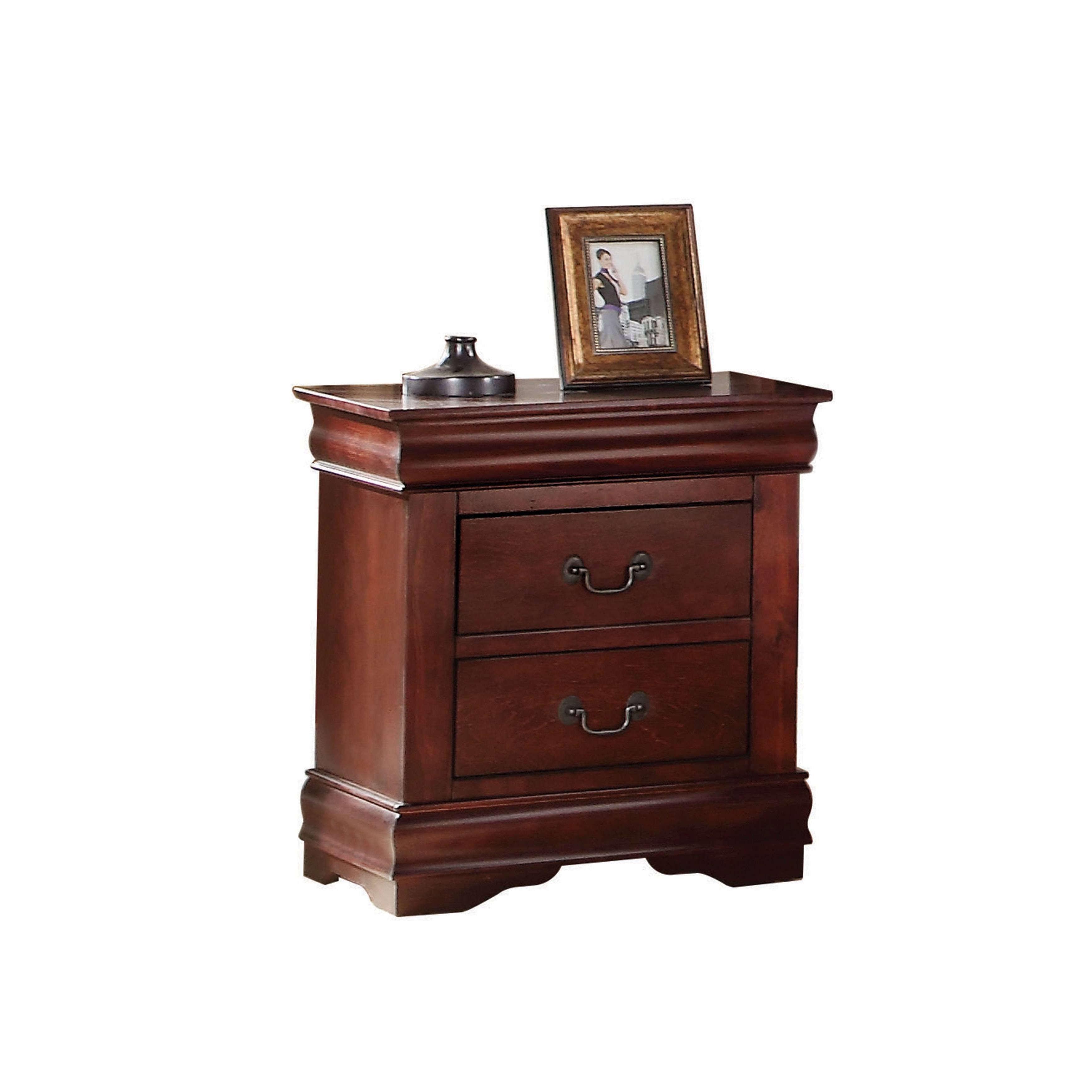 Cherry 4-Piece Sleigh Bedroom Set (Twin) J514494