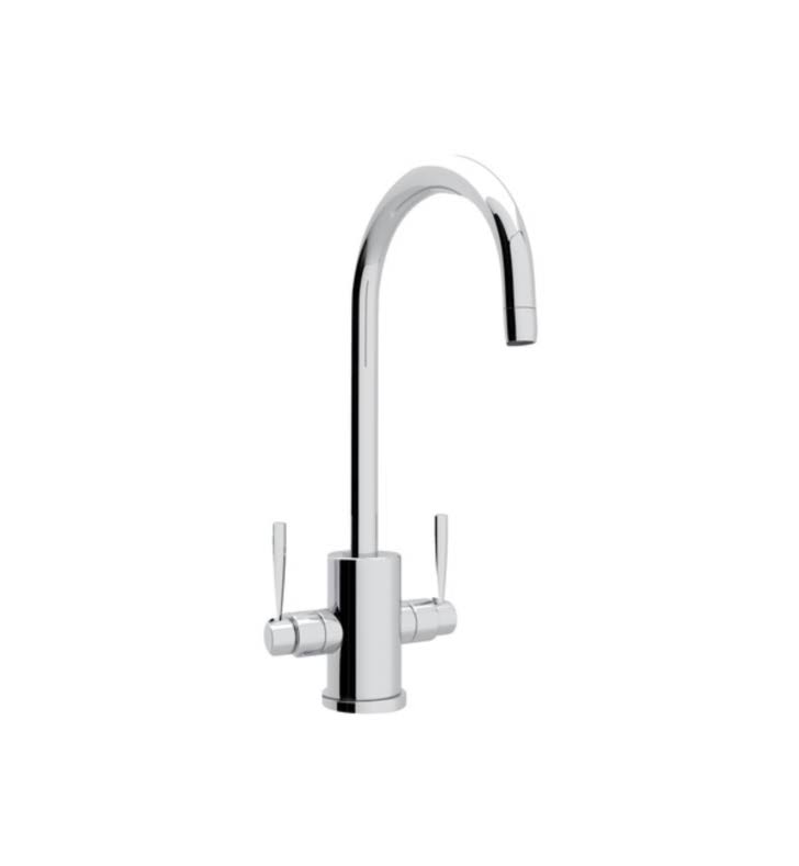 Single Hole Bar Faucet with Round Body and C Spout - English Bronze X1246