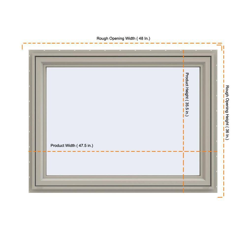 Awning Window with Fiberglass Mesh Screen K8856