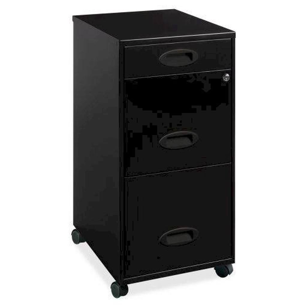 3-Drawer File Cabinet Black X680