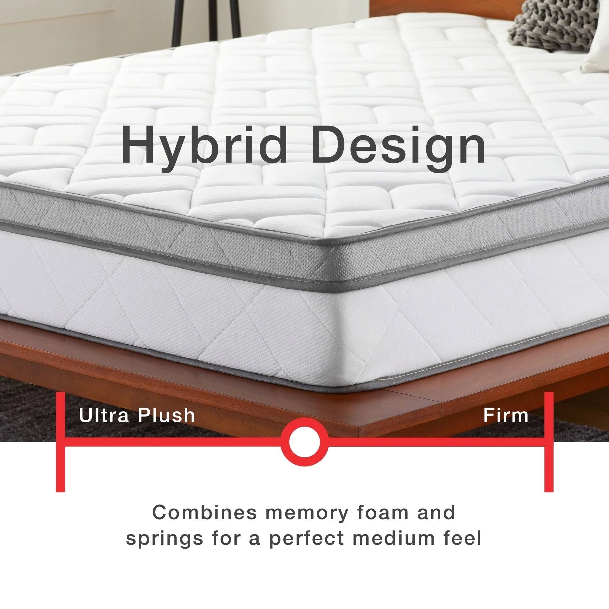 10-Inch Memory Foam and Innerspring Hybrid Mattress Twin S532960
