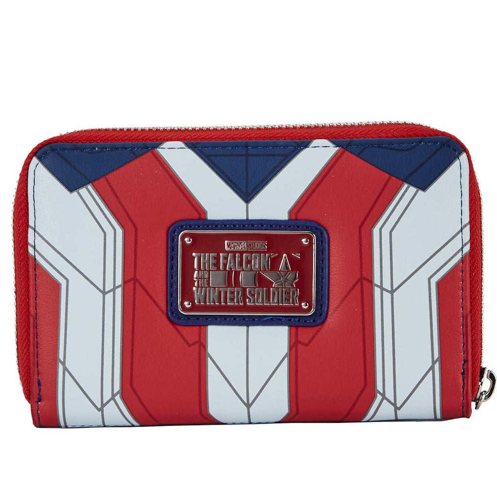 Marvel Falcon Captain America Cosplay Zip Around Wallet L2319