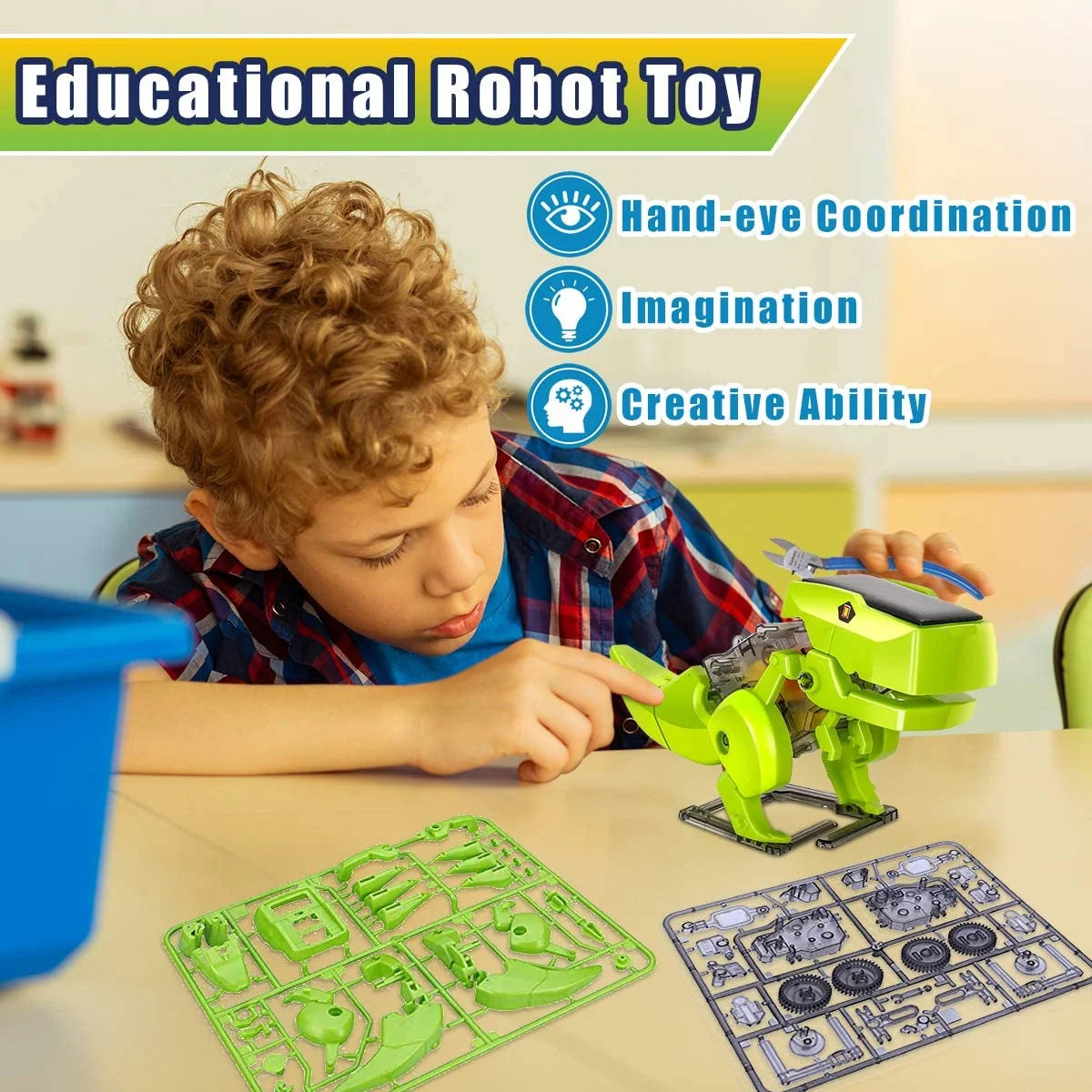 Solar Robot Kit 3-in-1 STEM Projects Robot Kit E17265