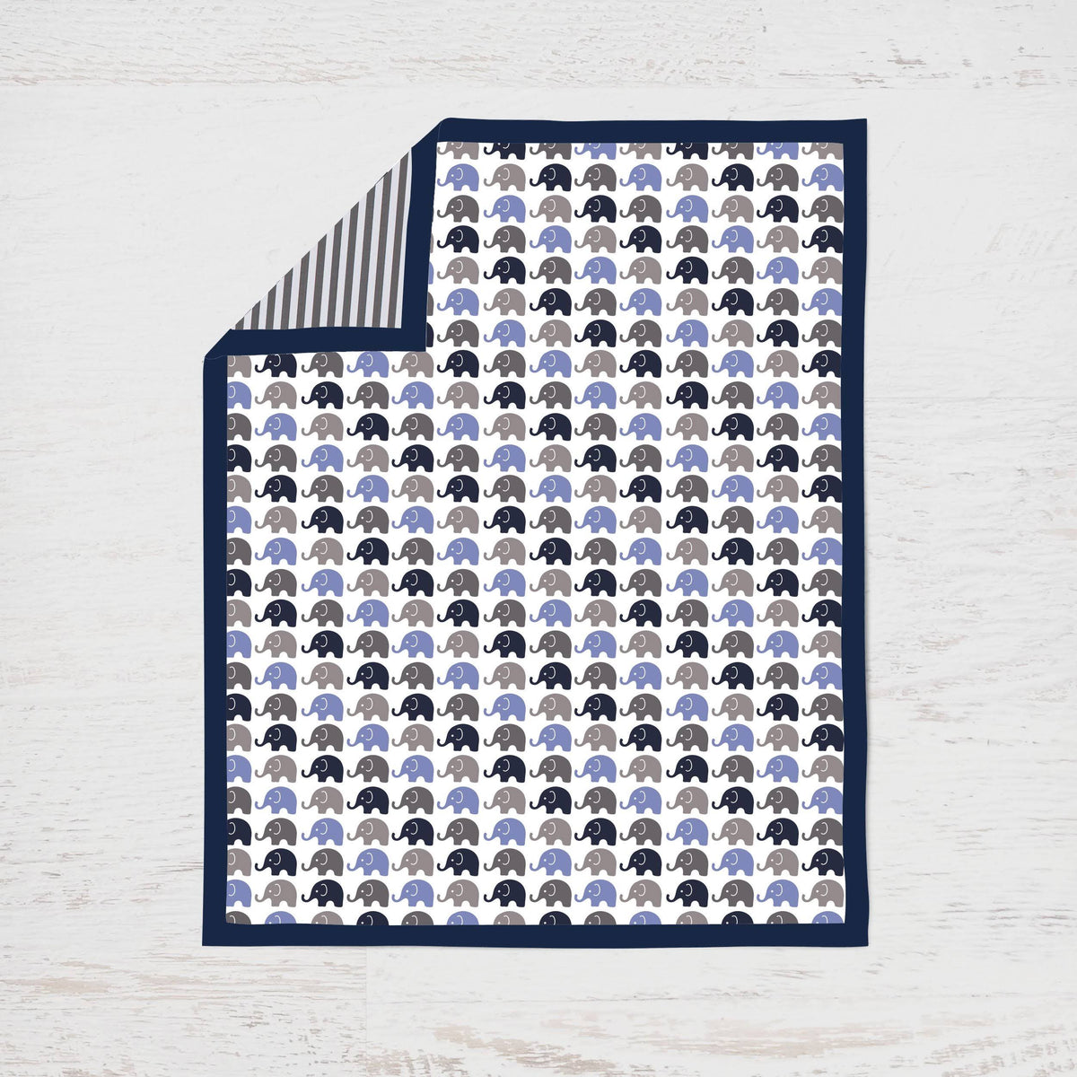 10 Piece Blue Gray Crib Bedding Set F904