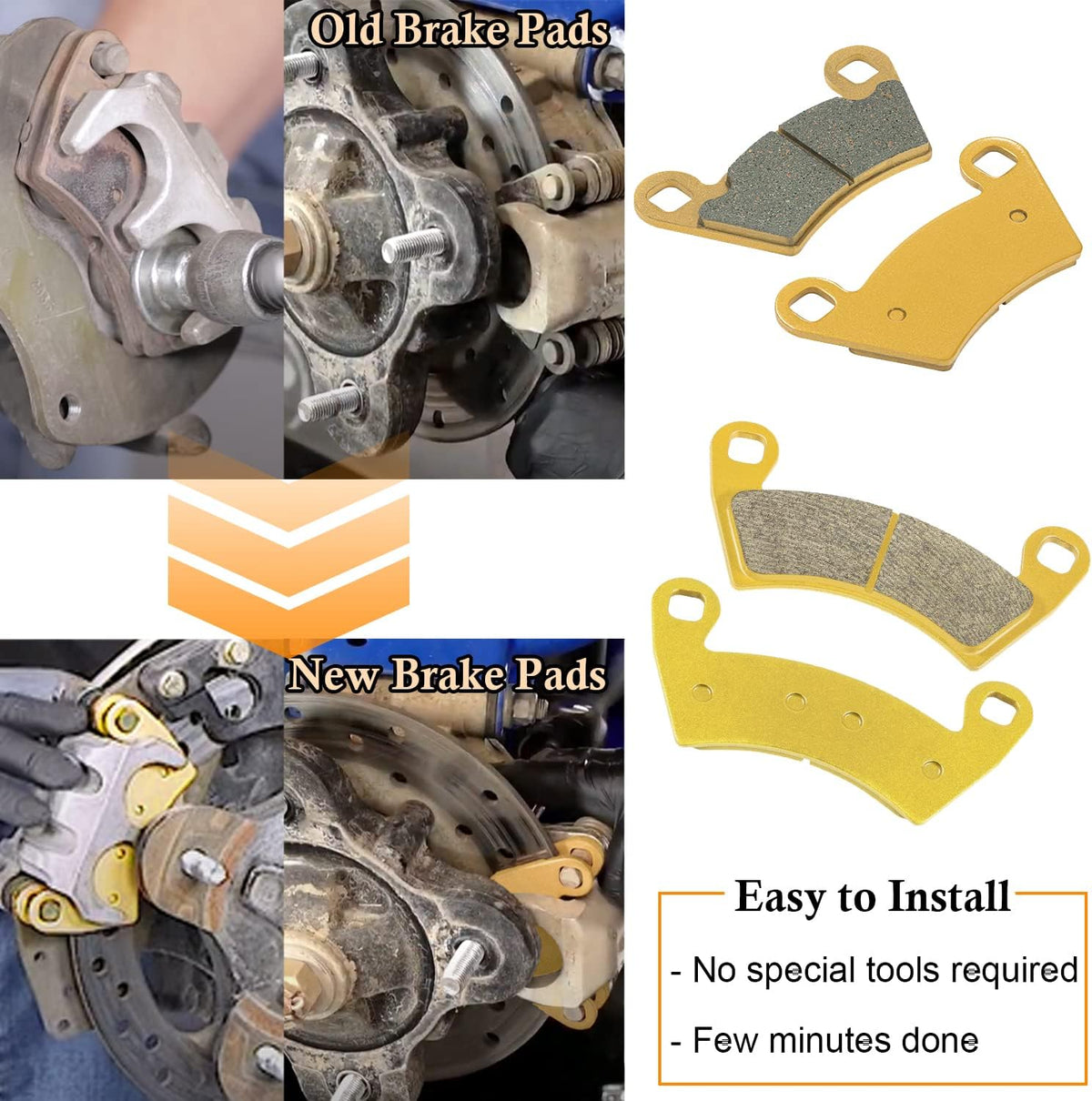 Severe Duty Brake Pads Pack of 2 R77149