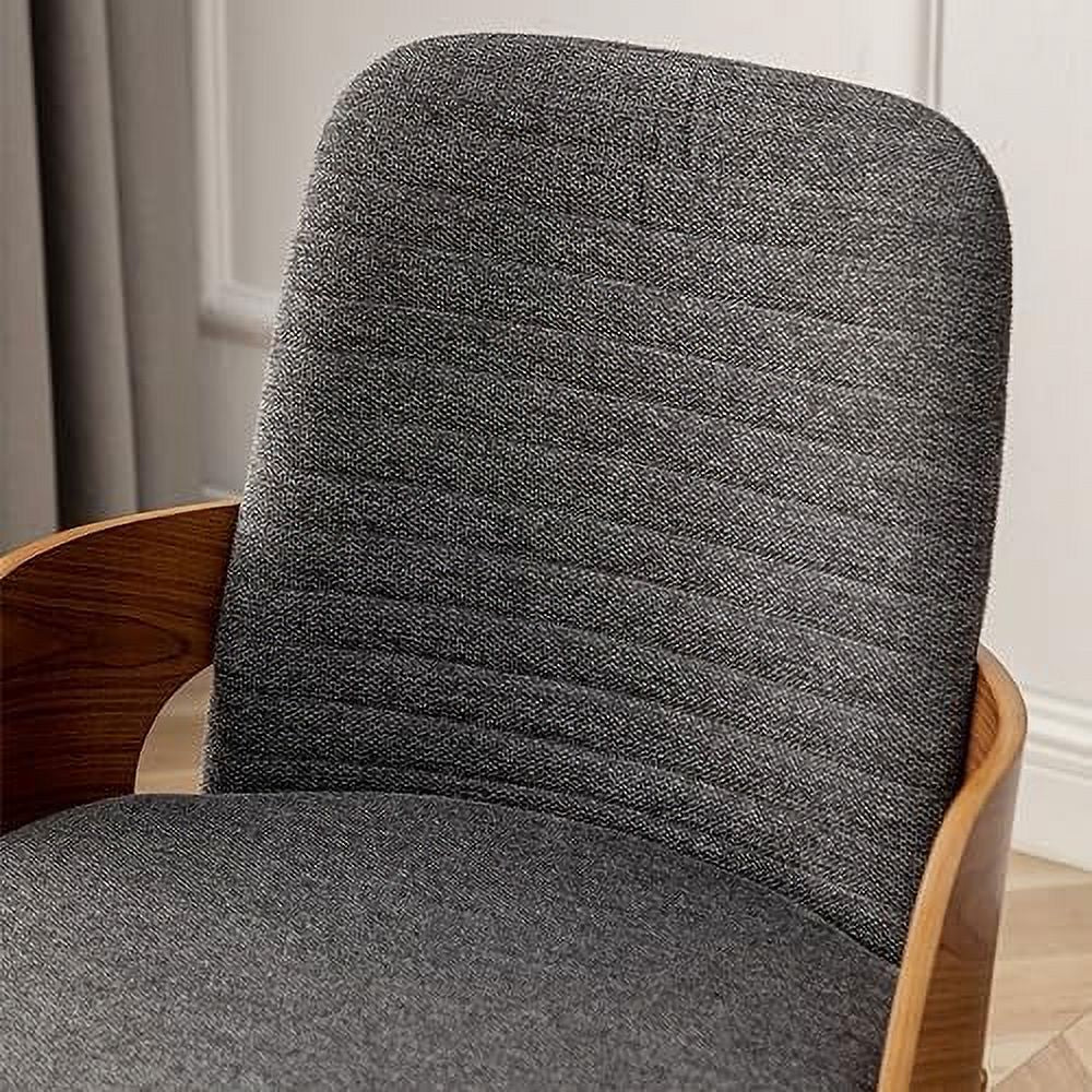 Dining Room Chairs Set of 2 Upholstered Faux Leather Metal Legs Armless I6256