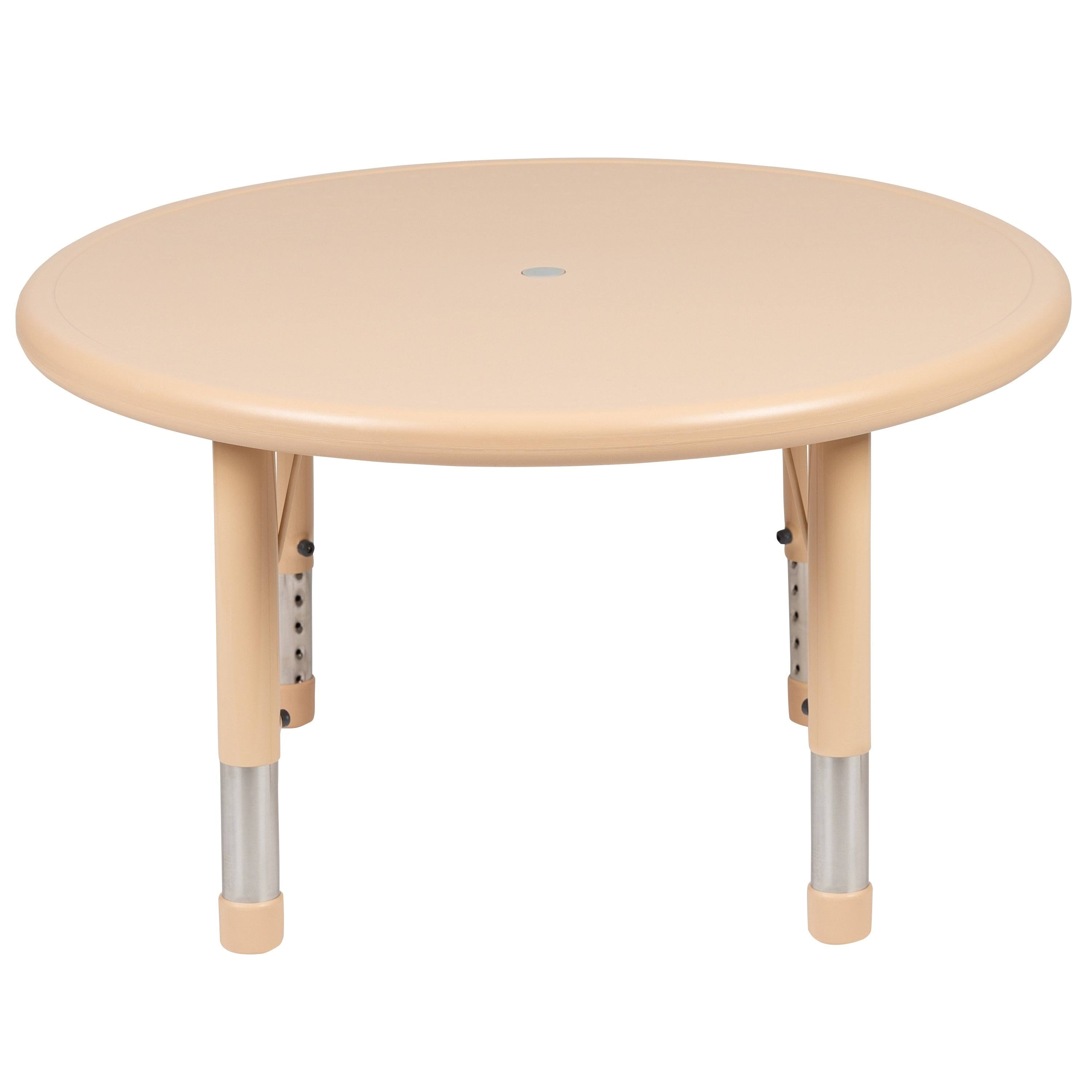 33 inch Round Plastic Height Adjustable Activity Table K89897