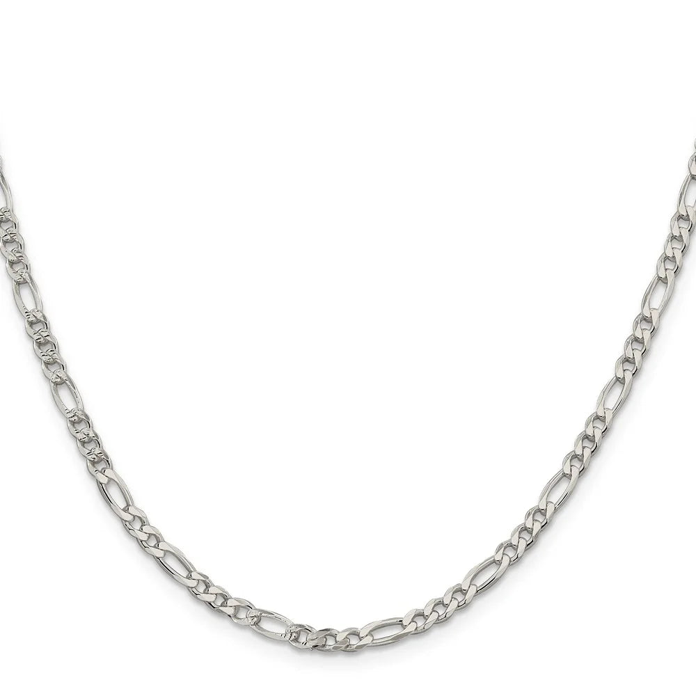 16 inch Sterling Silver Figaro Chain Necklace O307698