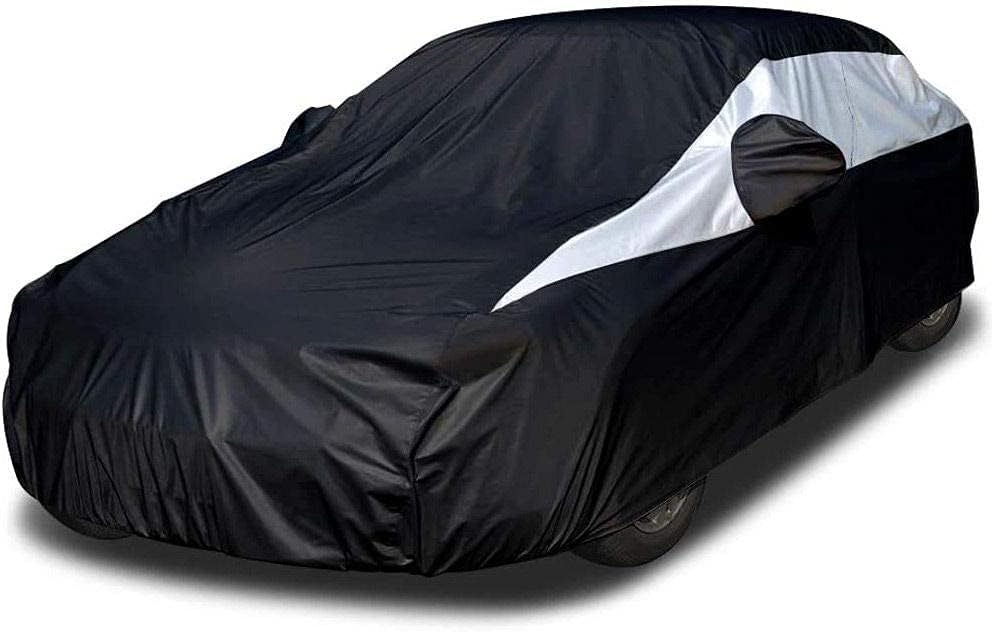 Jet Black Poly 210T Car Cover Pack of 2 W790