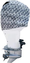 Grey Fish Scales Outboard Motor Cover V259362