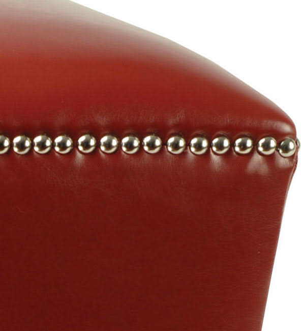 Red Ottoman Set of 2 L97913