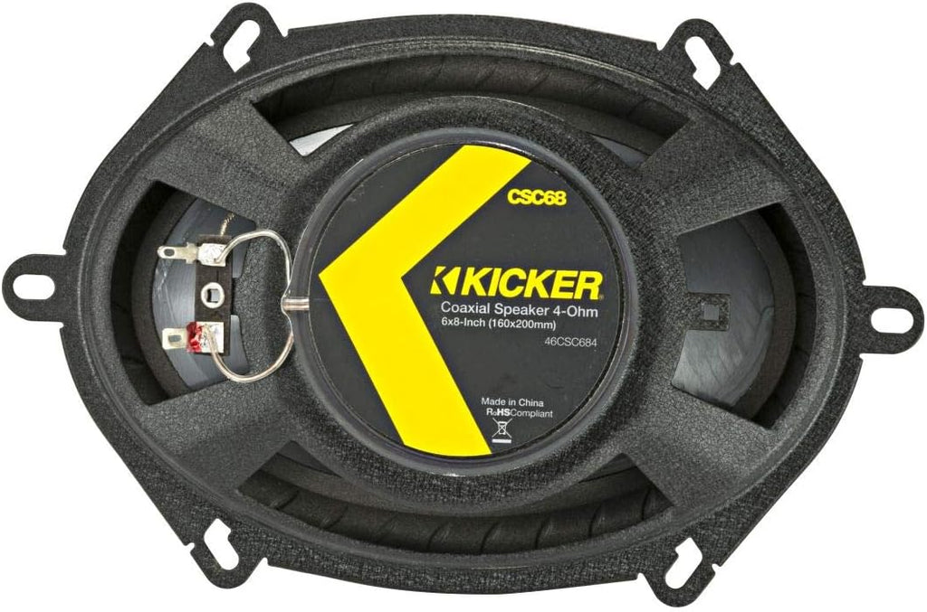 Two Pairs of 6x8-Inch Coaxial Speakers, 4-Ohm N6300