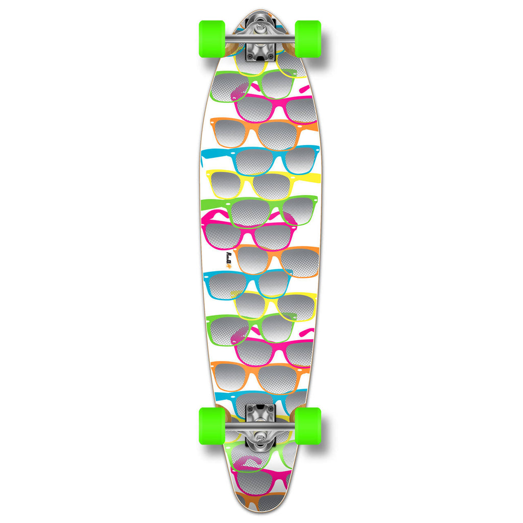 White Kicktail Longboard Complete D18579