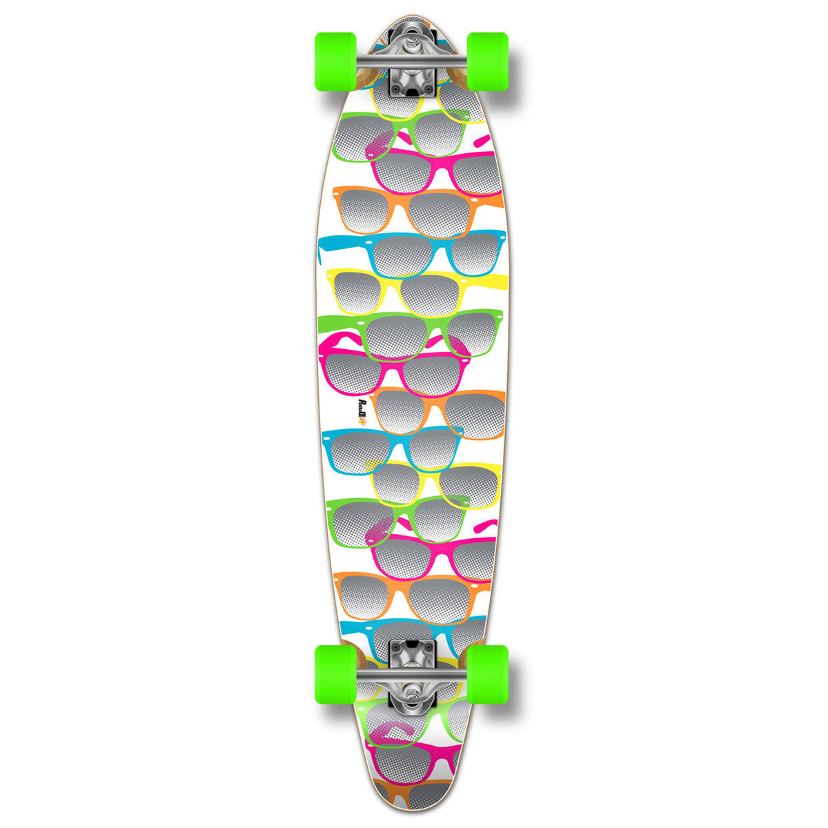 White Kicktail Longboard Complete D18579