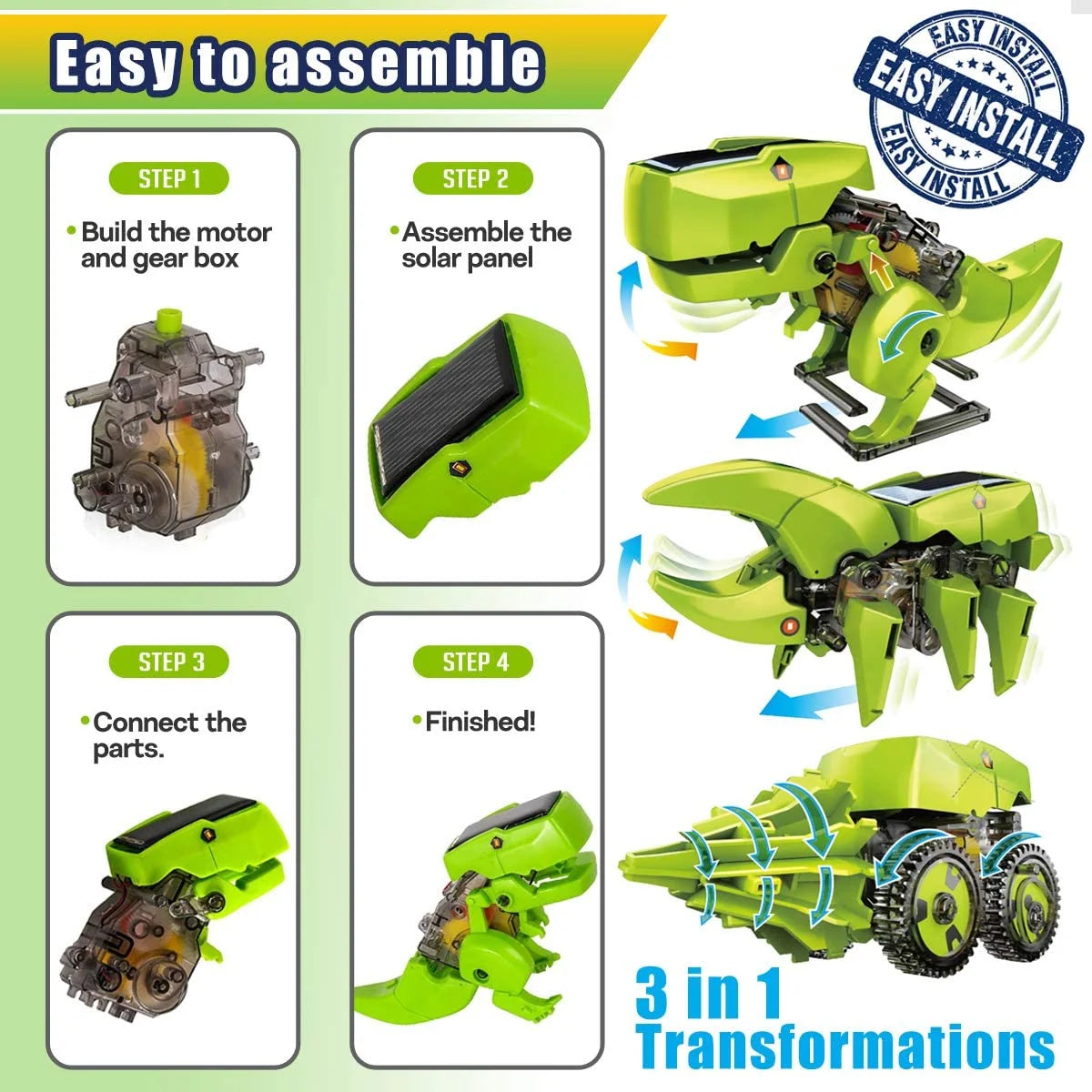 Solar Robot Kit 3-in-1 STEM Projects Robot Kit E17265