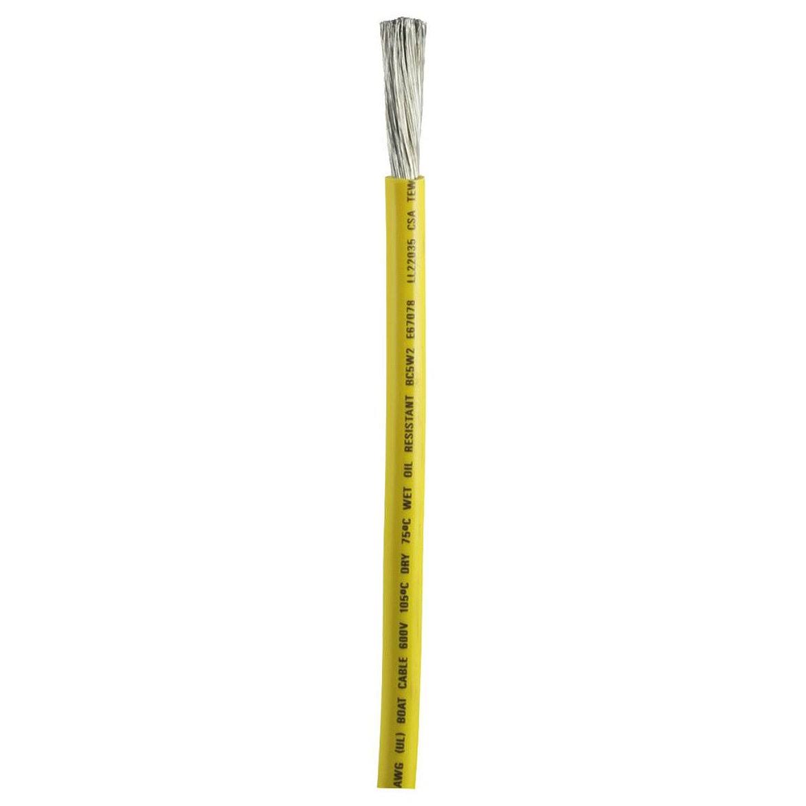 Yellow 2 AWG Battery Cable 100' P2786