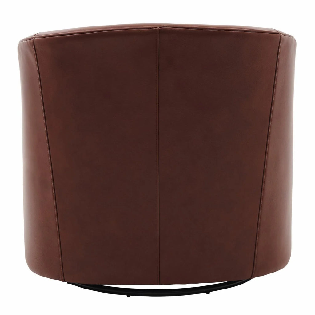 Top Grain Leather Swivel Chair D883012