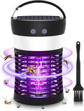 Solar Powered Electric Bug Zapper with Camping Lantern E946968