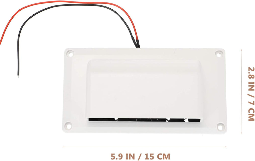 White 12V RV Exhaust Vent Pack of 2 N2763