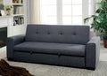 Gray Convertible Expandable Futon Sofa V17157
