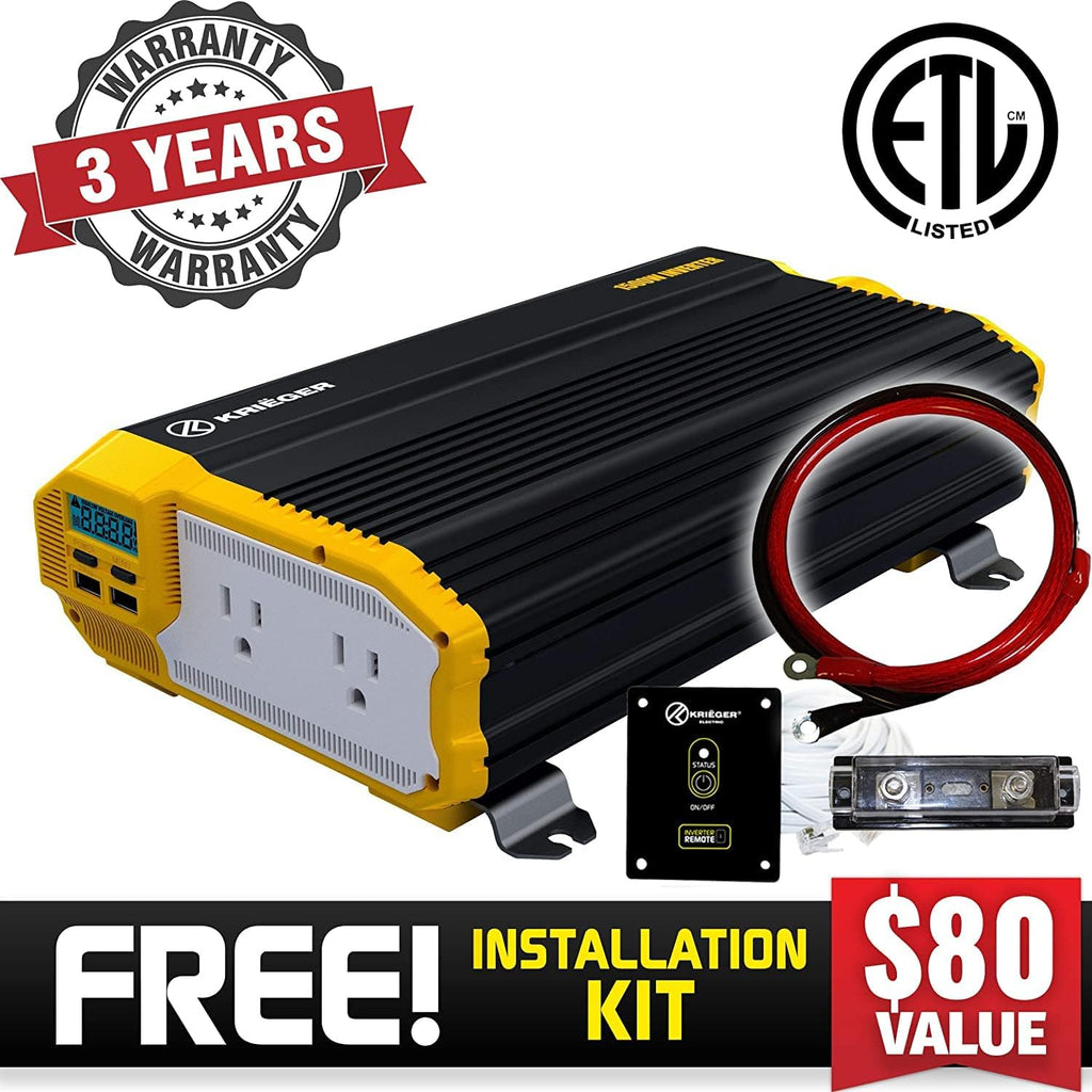 1500 Watts Power Inverter 12V to 110V Modified Sine Wave Car Inverter F446