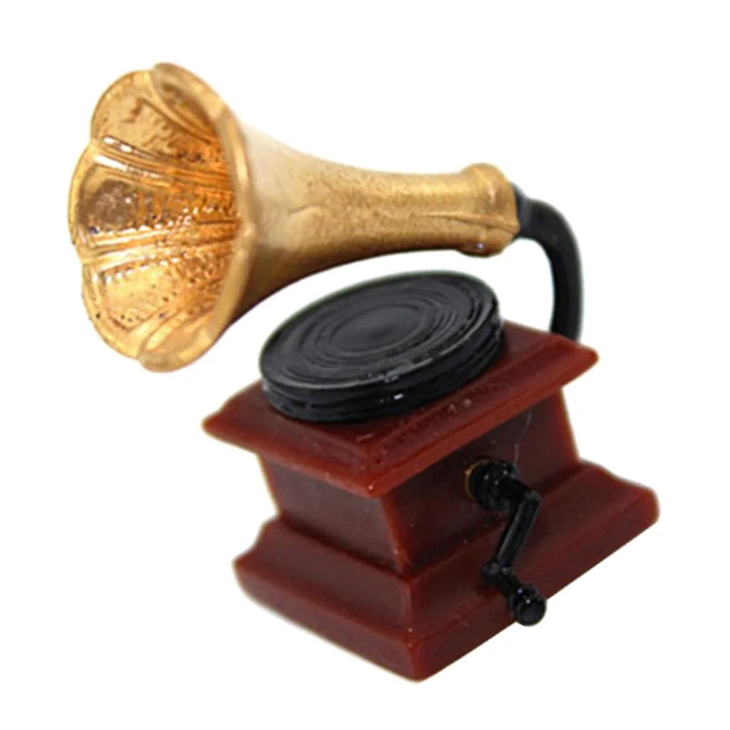 Mini Phonograph for 1:12 Dollhouse Furniture Accessory W44093