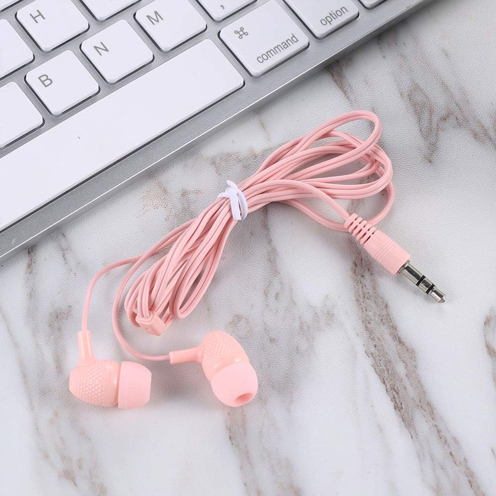 100 Pack Macaron Colors Mixed In-Ear Headphones Y7219