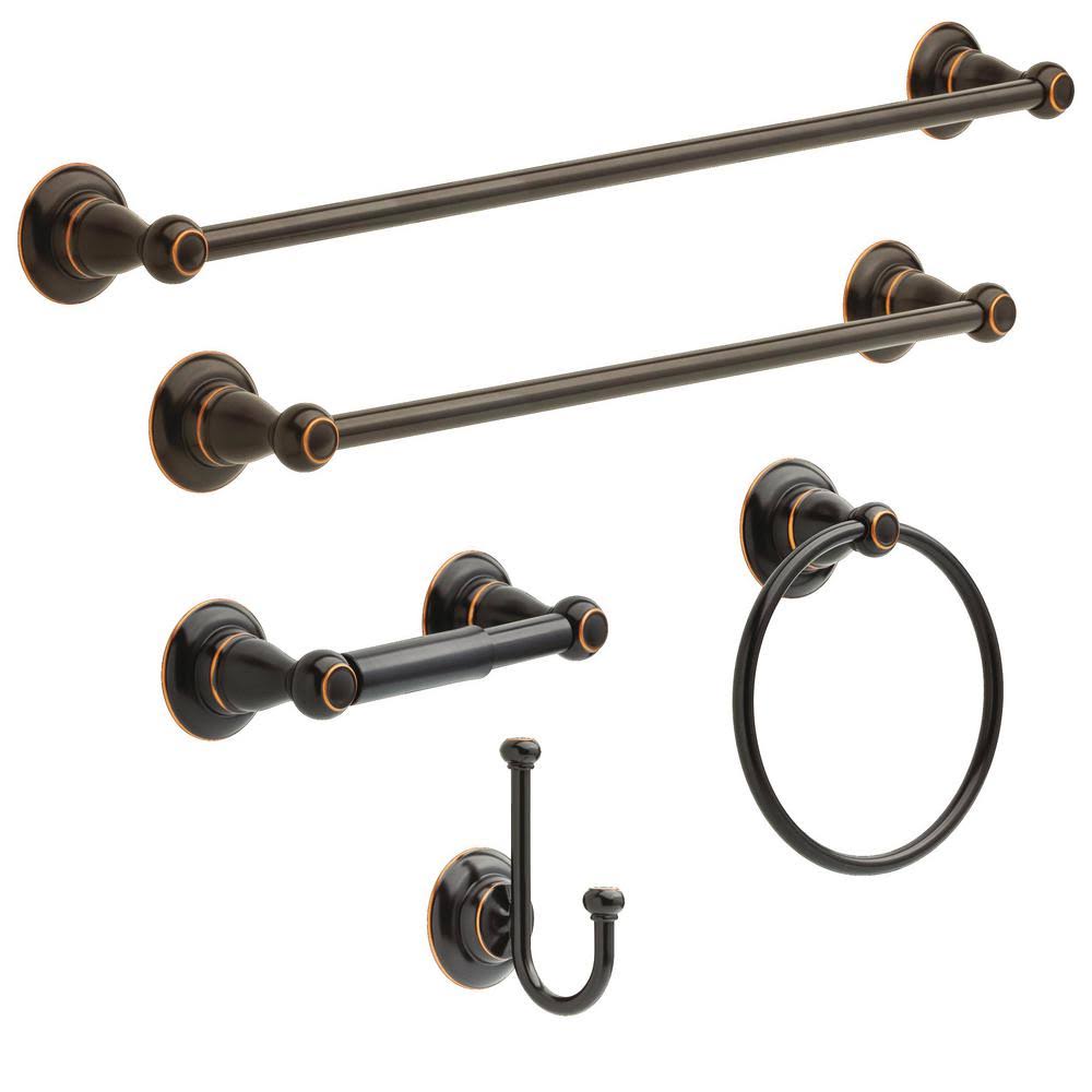 5-Piece Bath Hardware Set in Oil Rubbed Bronze X655
