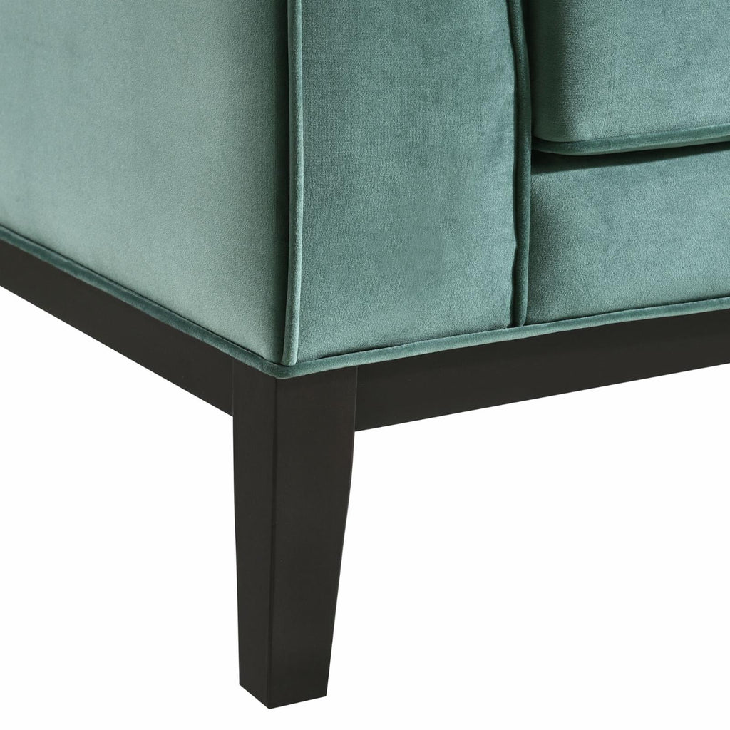 Light Grey Velvet Loveseat M3610