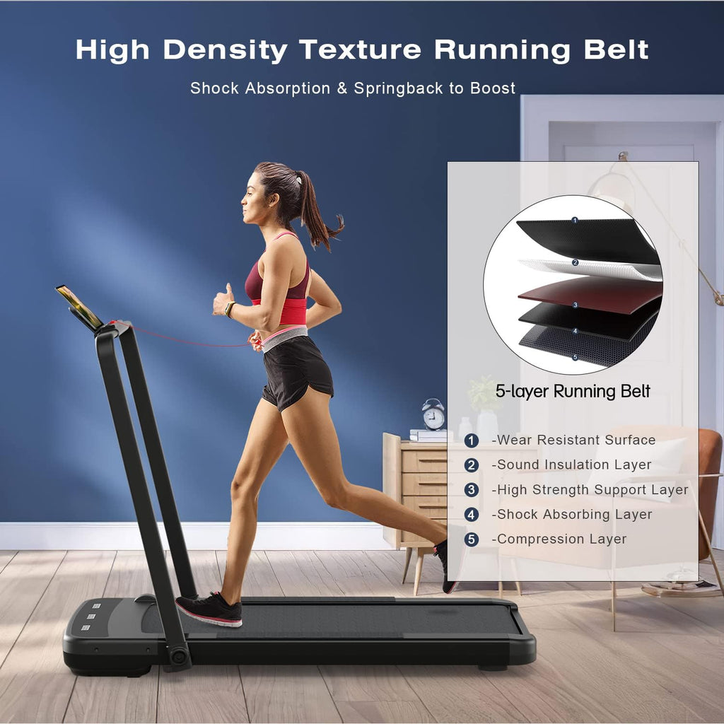 2 in 1 Folding Under Desk Treadmill with Remote Control L279379