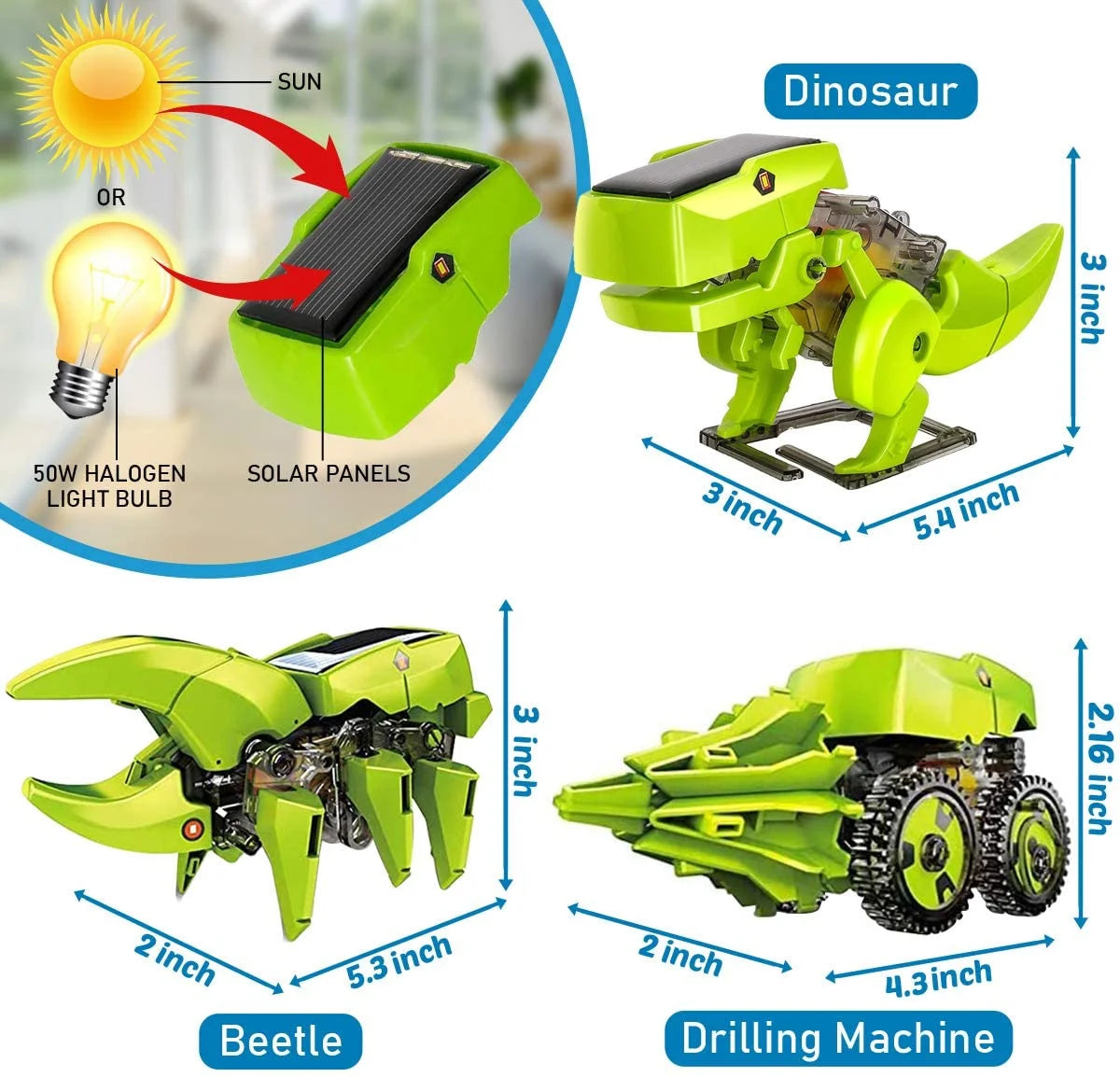 Solar Robot Kit 3-in-1 STEM Projects Robot Kit E17265