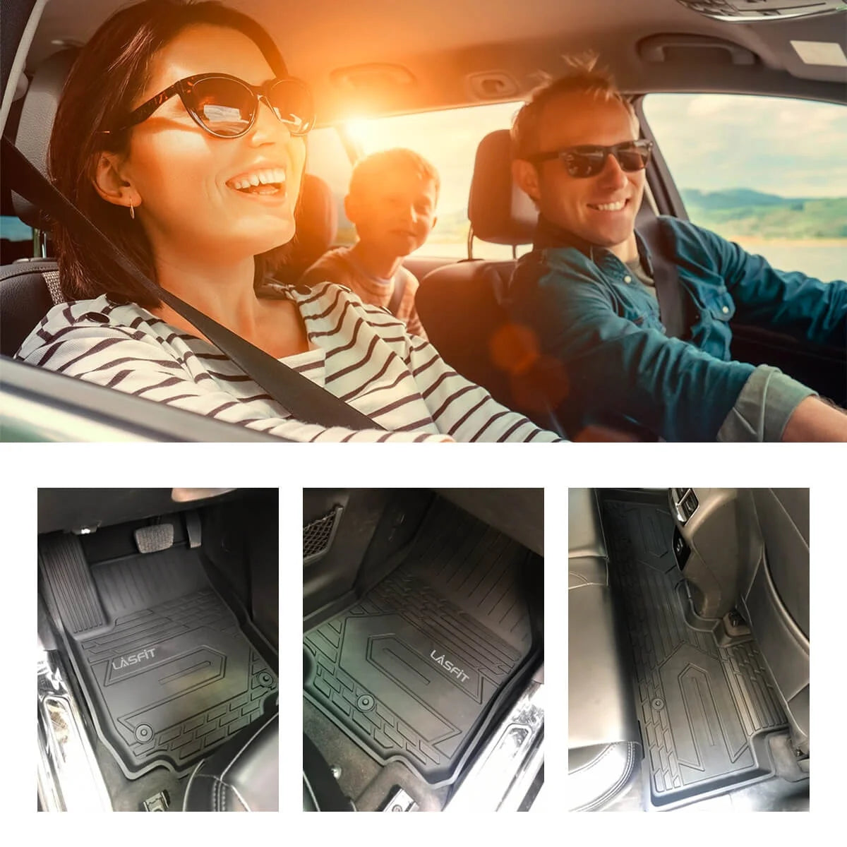 Black TPE Floor Liners for Toyota Camry F631