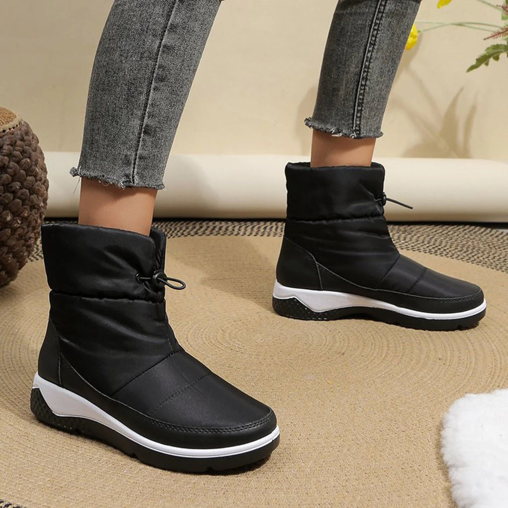 Snow Boots with Side Zippers Cotton Shoes V72341
