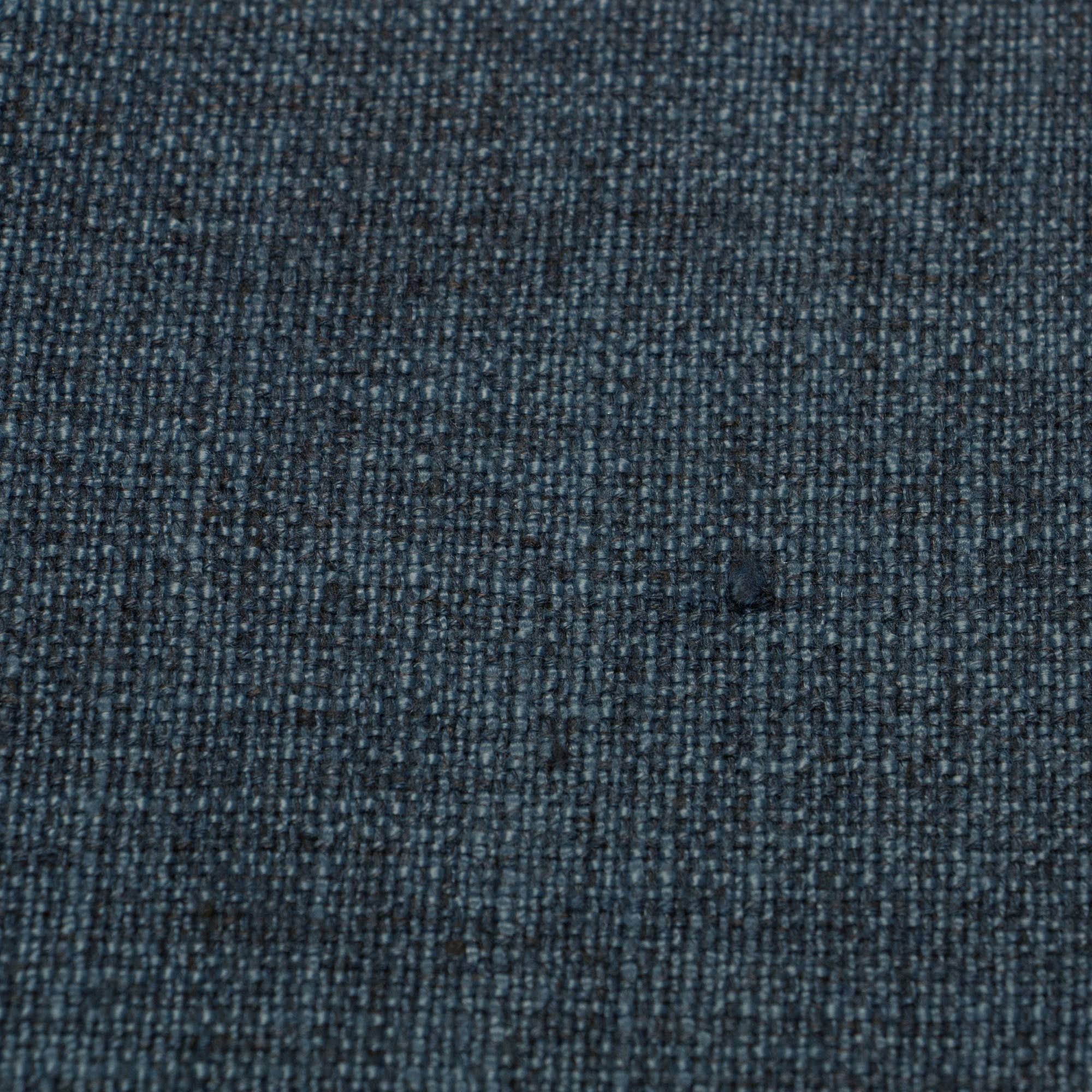 Dark Navy Linen Headboard with Pewter Nailbuttons E494684