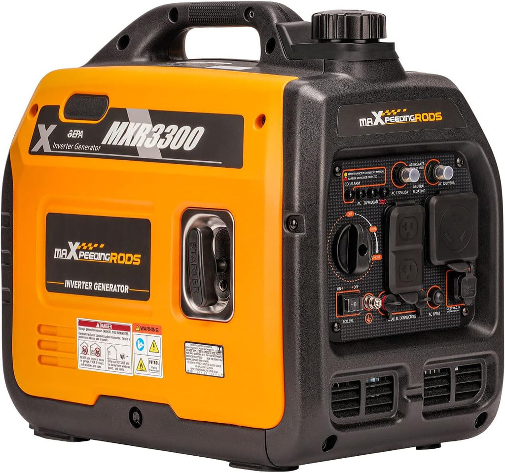 Portable Inverter Generator 3000W/3300W Gas Powered Quiet EPA Compliant E107906
