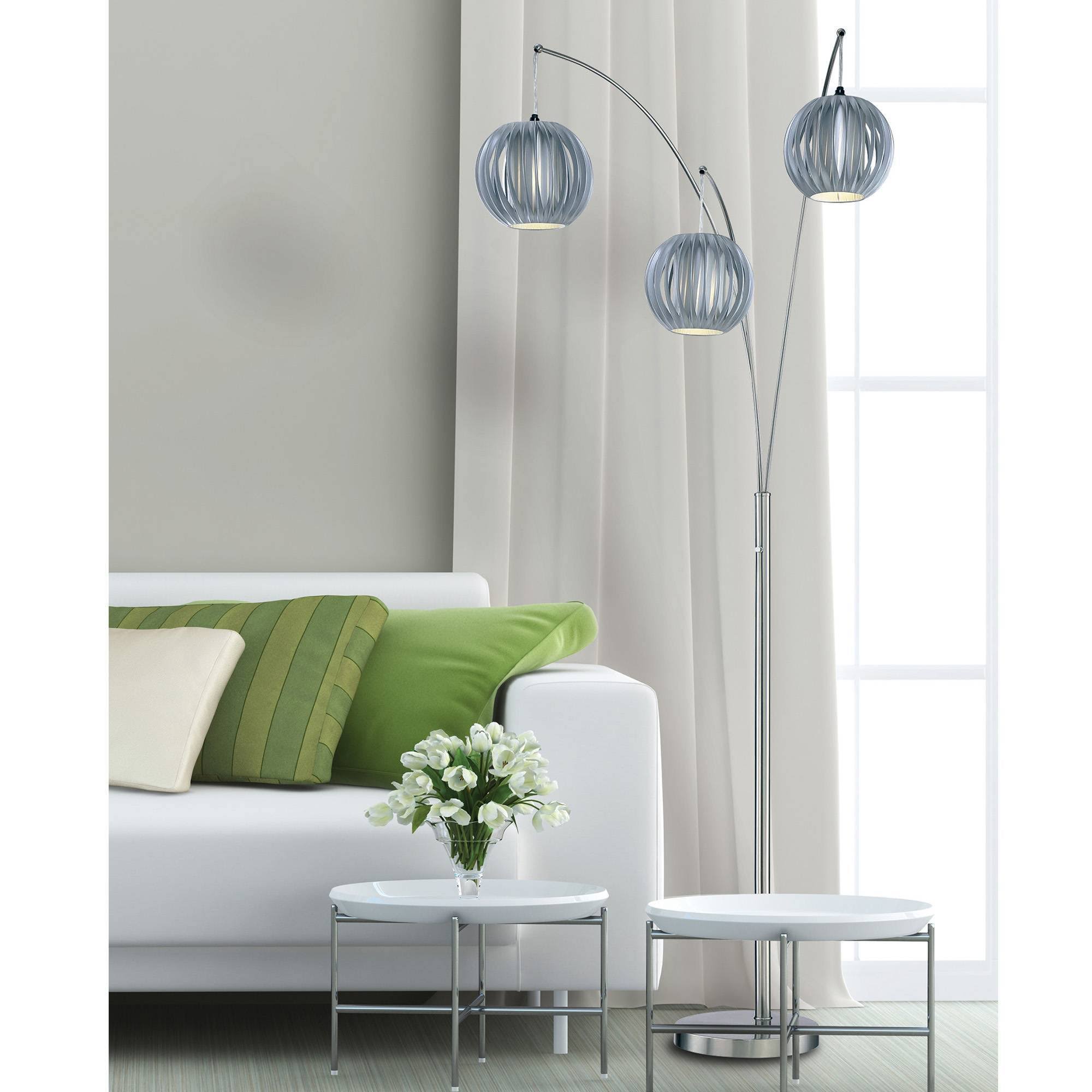 3-Light Floor Arch Lamp L20322