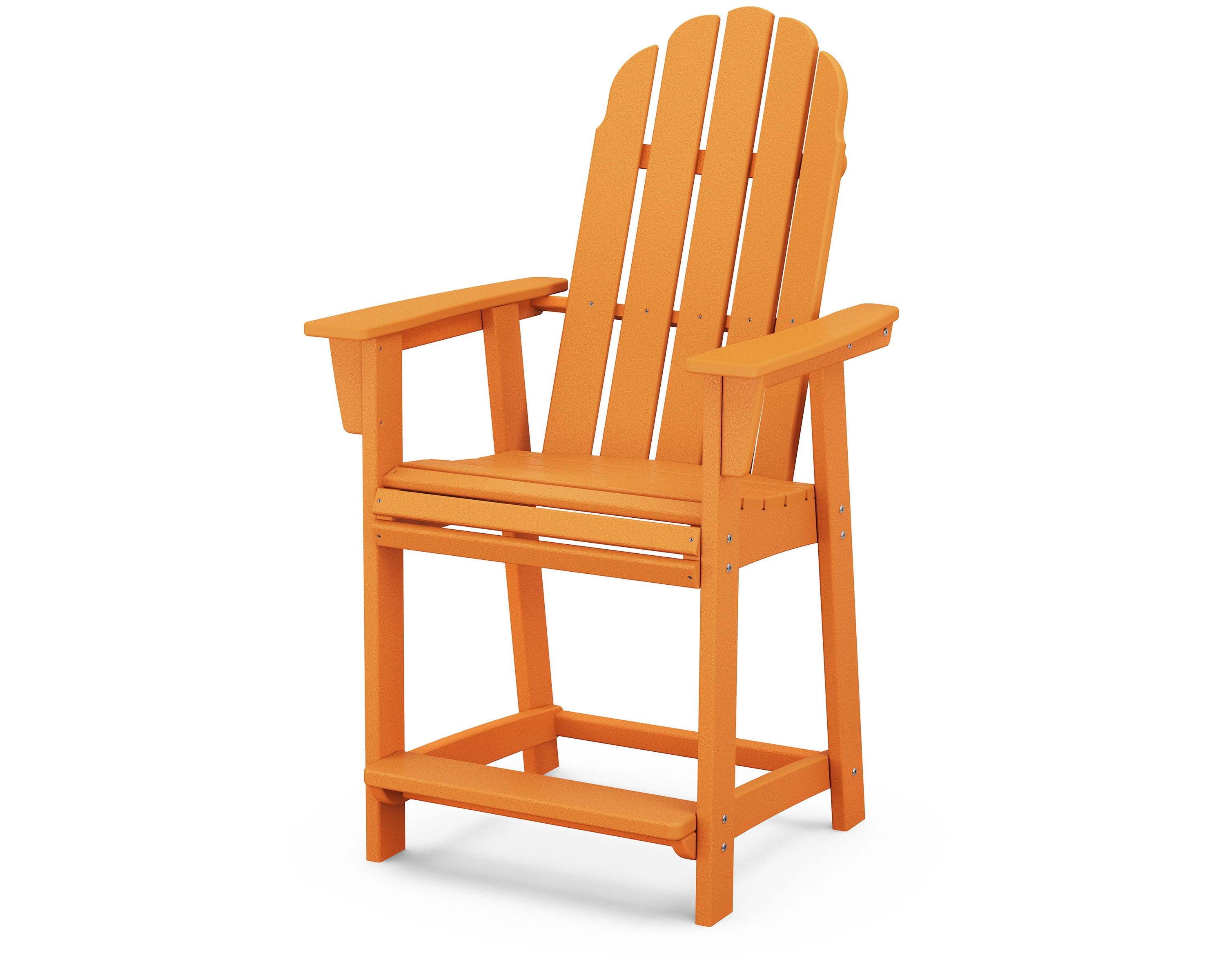 Tangerine Curveback Adirondack Counter Chair V3649