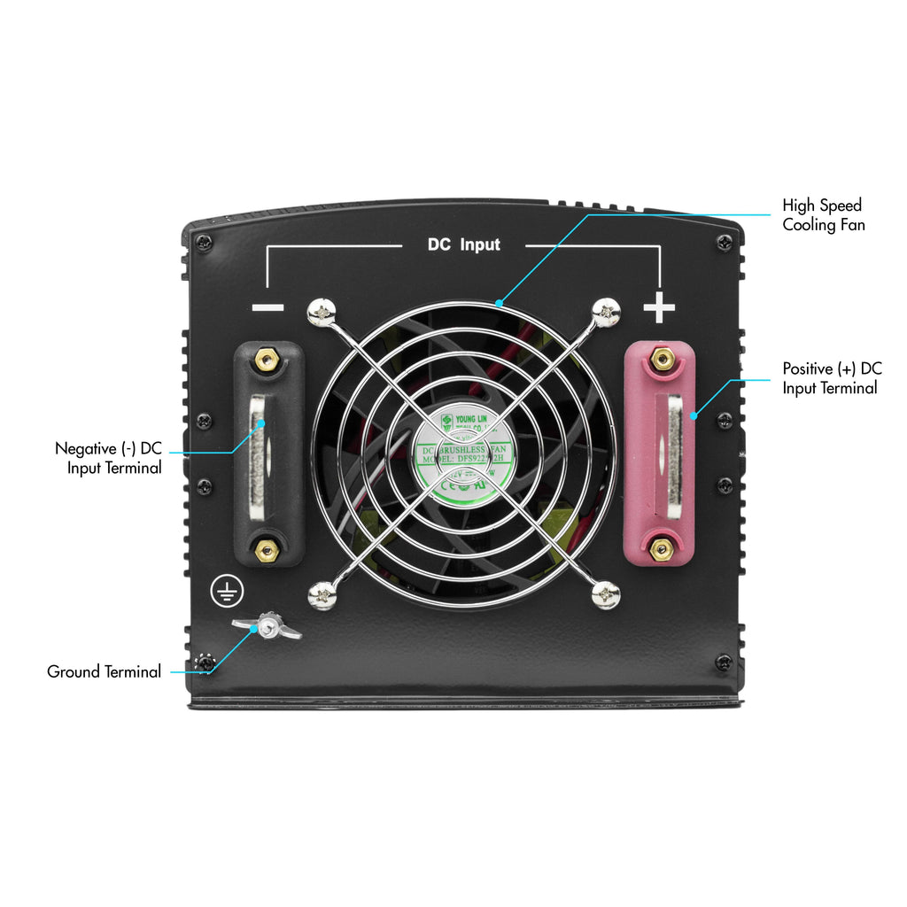 5000W Power Inverter Black P7321