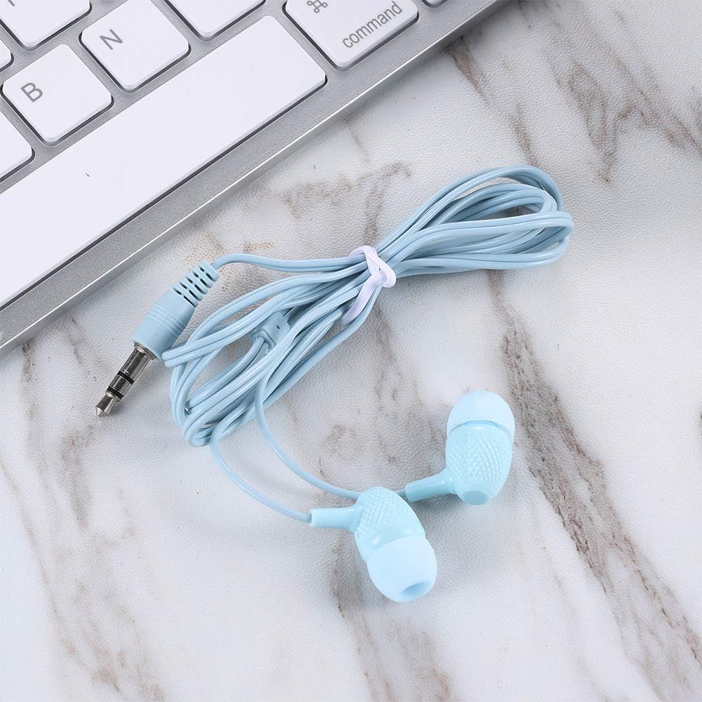 100 Pack Macaron Colors Mixed In-Ear Headphones Y7219